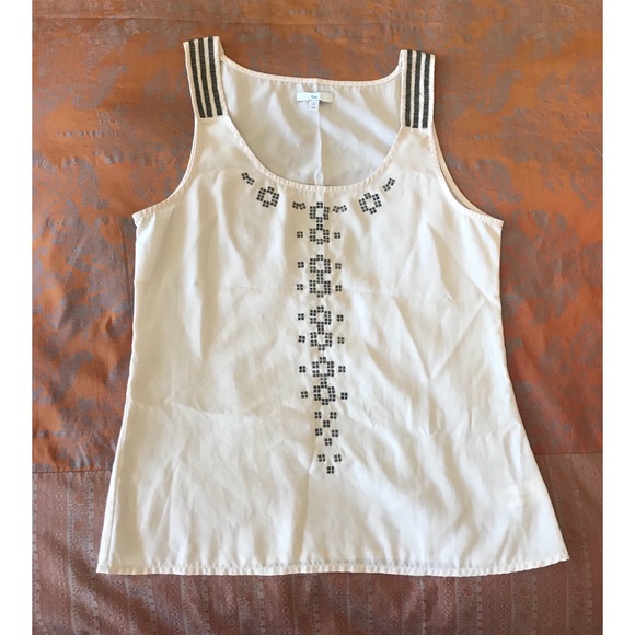 Gap Silky sequence dressy or going out blush top - Picture 3 of 7